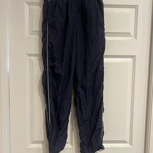 Hollister Navy Track Pants with Contrast Piping